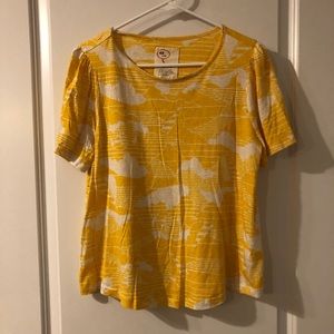 Conversations by Anthropologie yellow shirt